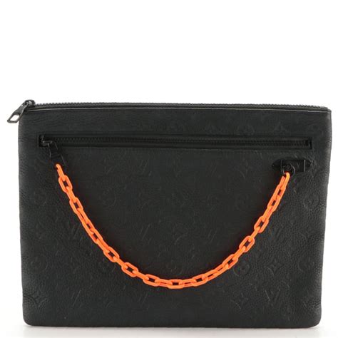 louis vuitton a4 pouch monogram absolute black retail price|Monogram Signature .